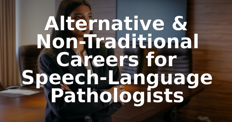 Alternative Careers for SLPs: Non-Clinical Jobs & Paths