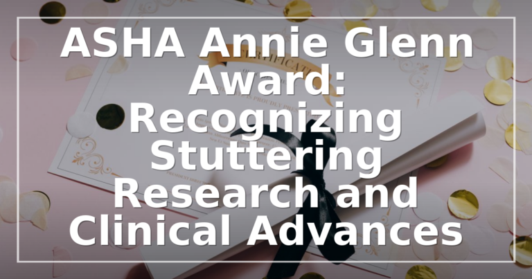 ASHA Annie Glenn Award 2026: The Pitt Honored for Communication Advocacy
