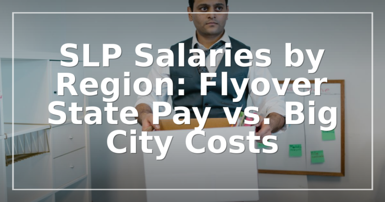 SLP Salaries by Region: State Pay vs. Big City Costs