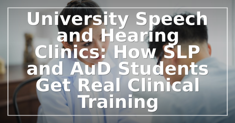 University Speech & Hearing Clinic Training: SLP & AuD Guide