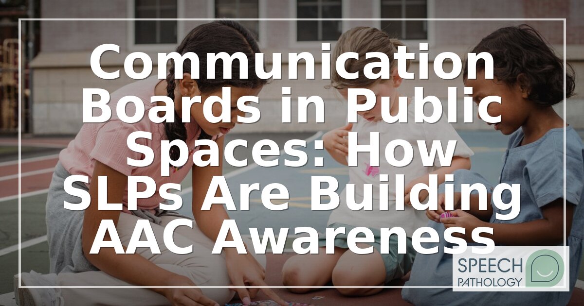 Communication Boards in Public Spaces: An SLP Guide