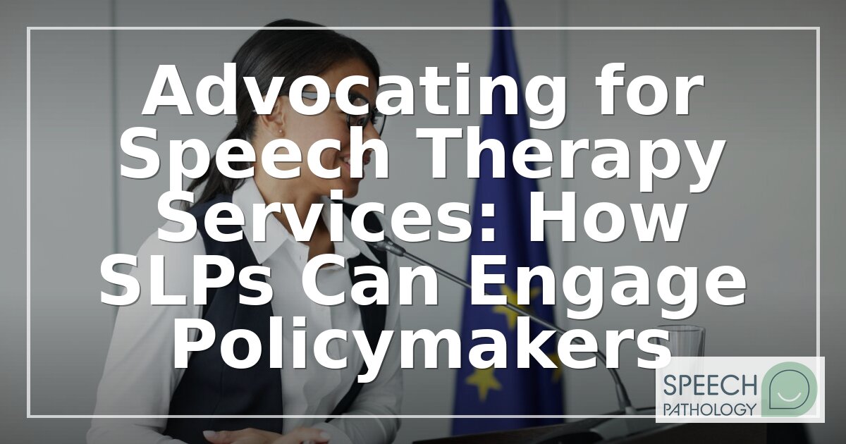 SLP Advocacy: How to Engage Policymakers and Be Heard